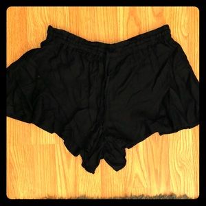 Black flow-y shorts. never worn